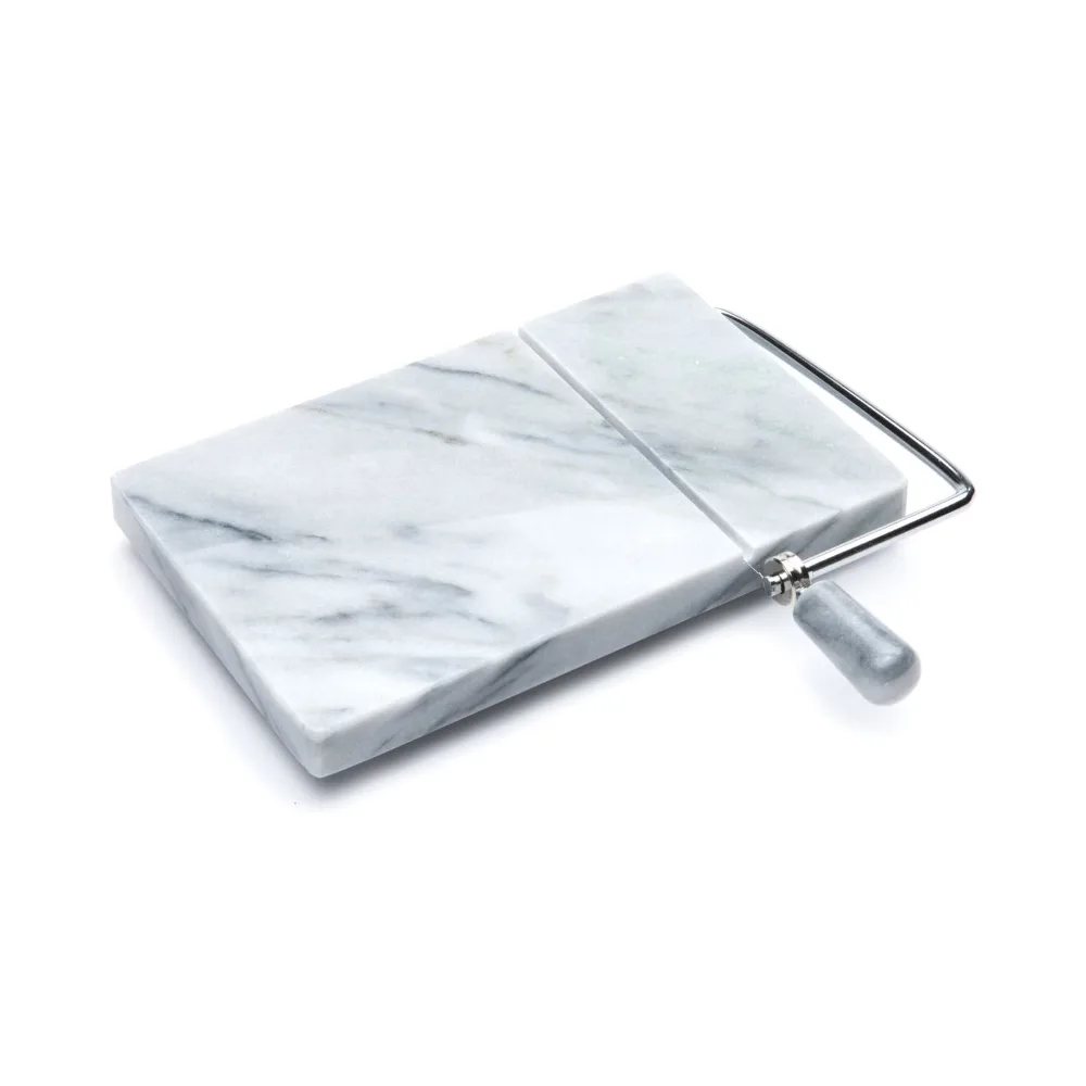 CORTA QUESO MARMOL BLANCO