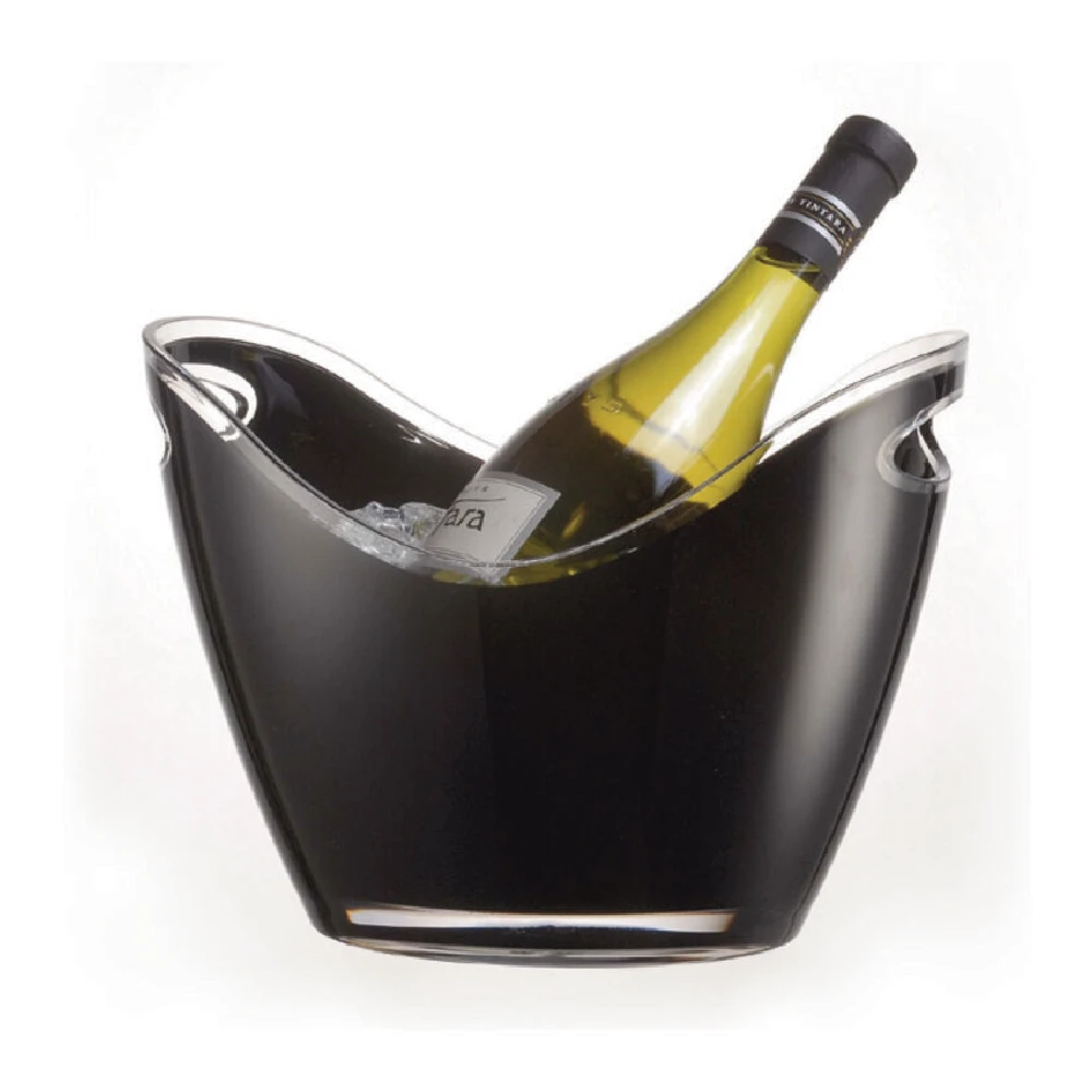 GONDOLA HIELERA 2 BOTELLAS NEGRA