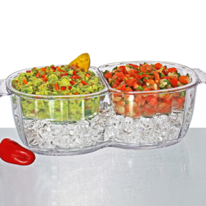 BOWL DOBLE PARA DIPS SOBRE HIELO