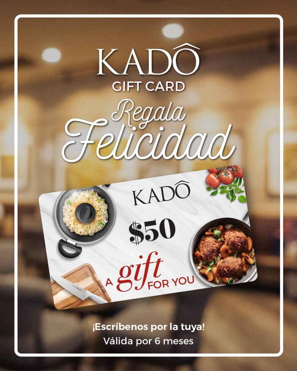 GIFT CARD KADO $50.00