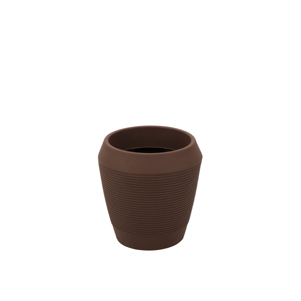 EGIPCIO MACETA 39CM MARRON