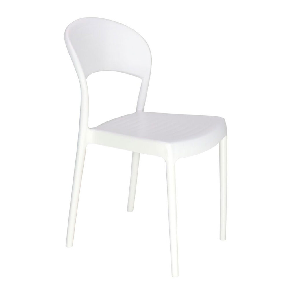 SISSI SILLA RESPALDO CERRADO BLANCA SIN BRAZO