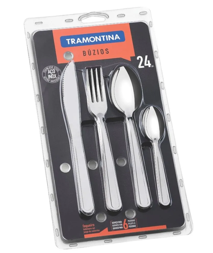 JUEGO DE 24 CUBIERTOS BUZIOS