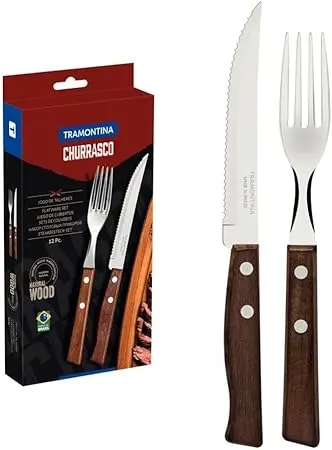 JUEGO DE 12 CUBIERTOS PARA ASADO