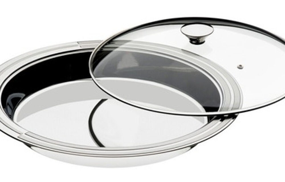 PLATO REDONDO CON TAPA VIDRIO 39CM