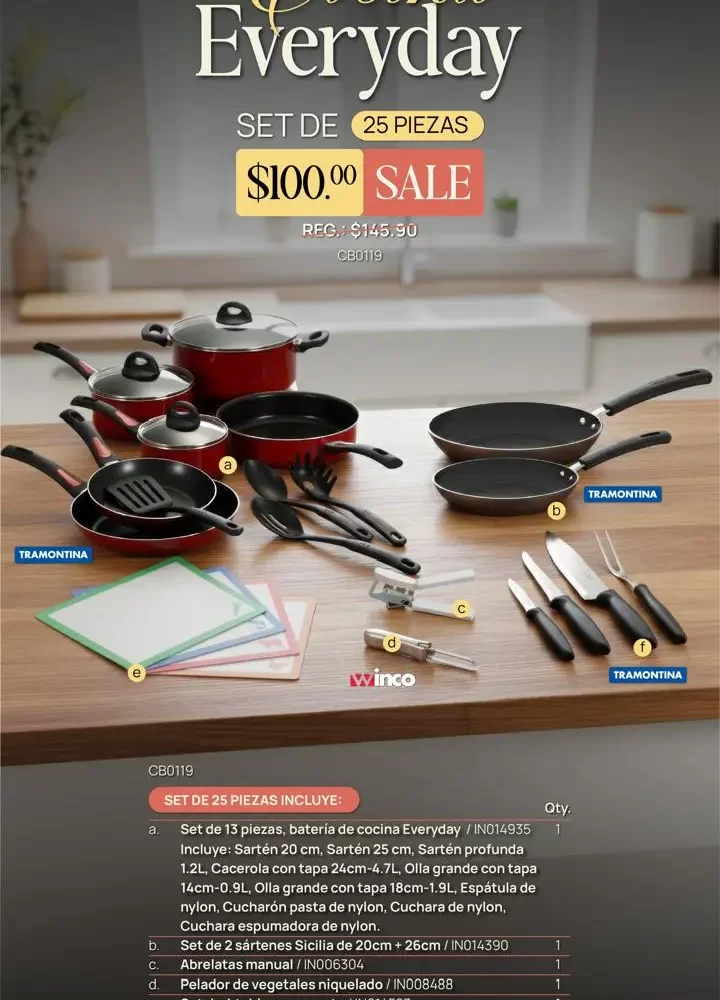 SET DE COCINA EVERYDAY