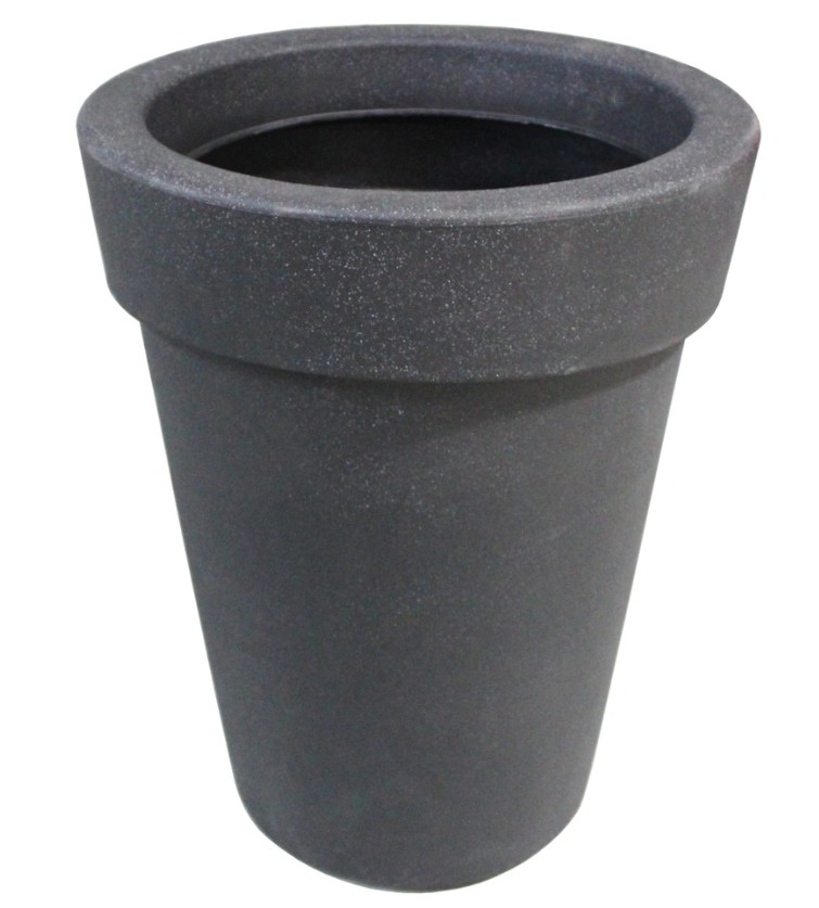 MACETA GIPSY NEGRO 70 CM