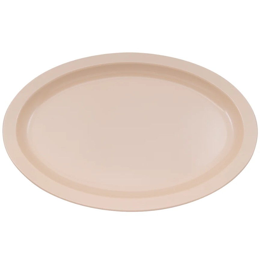 PLATO OVAL TAN 15.75X11PLG