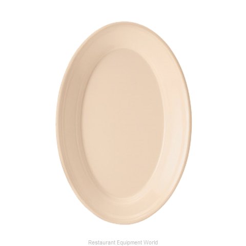 PLATO OVAL TAN 12X8.5 PLG