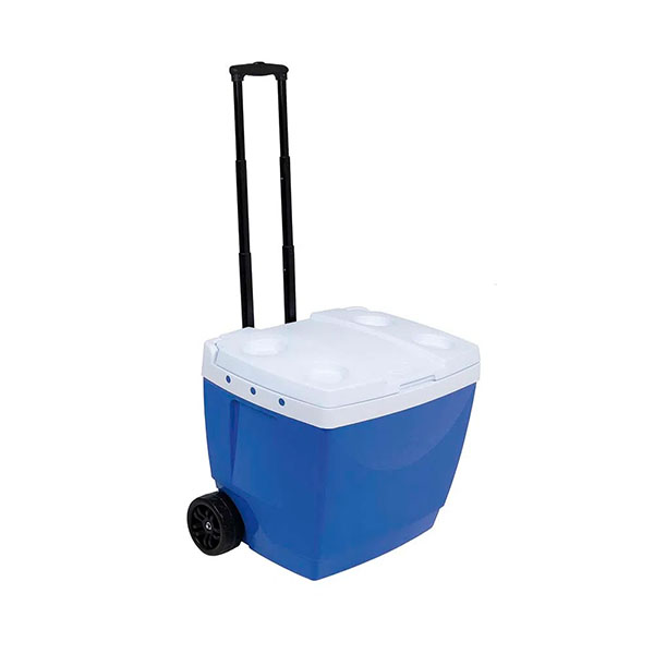 HIELERA C/RUEDAS 42L/44.38QT AZUL